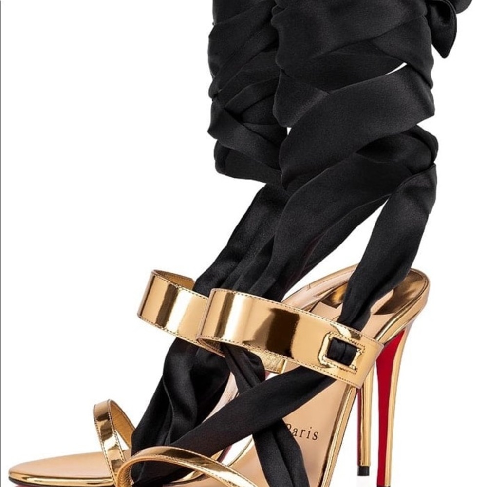 Christian Louboutin Tie Up Heels - Picture 4 of 11